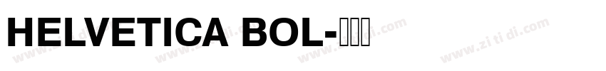 HELVETICA BOL字体转换